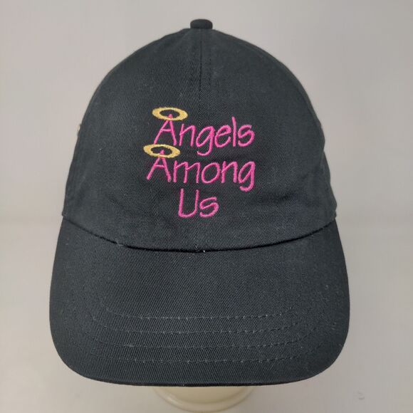 Hyp Hats Men's Slideback Cap Black Size OSFA Embroidered Angels Among Us Logo - Picture 2 of 7